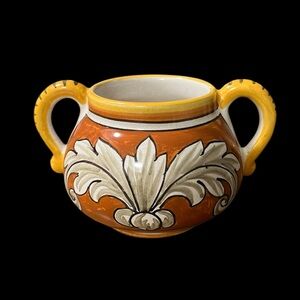 Vintage Sberna Deruta Italy ceramics. sugar bowl